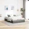 vidaXL Ottoman-Bett ohne Matratze Dunkelgrau 140x190 cm Stoff 3310876 Bild 3
