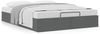 vidaXL Ottoman-Bett ohne Matratze Dunkelgrau 140x190 cm Stoff 3310876 Bild 4