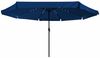 Garten-Sonnenschirm, Terrassenschirm Azurblau 395 x 395 x 245 cm Polyester Bild 3