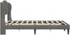 vidaXL Bettrahmen mit Kopfteil Dunkelgrau 120 x 190 cm Samt 42027906 Bild 5
