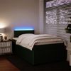 vidaXL Boxspringbett mit Matratze Dunkelgrün 120x190 cm Samt 3289989 Bild 4