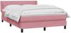 vidaXL Boxspringbett mit Matratze Rosa 160x220 cm Samt 3318332 Bild 3