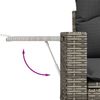 vidaXL 9-tlg. Garten-Sofagarnitur mit Kissen Grau Poly Rattan 3220599 Bild 5