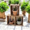 Holzkiste Obstkiste Weinkiste neu geflammt 50 x 40 x 30cm massiv und robust Bild 5