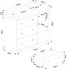 Wickelkommode Beldinupp mit Wickelaufsatz 93x110x55 cm Eicheoptik/Grau [en. casa] Bild 4