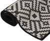 vidaXL Outdoor-Teppich Flachgewebe 80x150 cm Schwarz Gestreift 340848 Bild 3