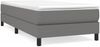 vidaXL Polsterbett, Stoff, 25,0 cm, Dunkelgrau, 90x200 cm, mit Lattenrost, Schwarz Bild 2