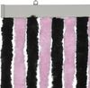 Moritz Flauschvorhang aus Chenille 100 x 230 cm pink schwarz Türvorhang als Fliegenschutz Insektenschutz für Camping Wohnwagen Bild 4