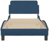 vidaXL Bettgestell mit Kopfteil "Dover" Blau 90x190 cm Stoff 373091 Bild 4