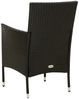 vidaXL Gartenstühle mit Kissen 2 Stk. Poly Rattan Schwarz 316680 Bild 5