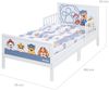 roba Kinderbett Paw Patrol 70 x 140 cm inkl. Bettwäsche & Lattenrost - aus Holz - Weiß / Blau Bild 3