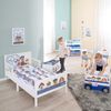 roba Kinderbett Paw Patrol 70 x 140 cm inkl. Bettwäsche & Lattenrost - aus Holz - Weiß / Blau Bild 2