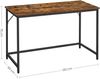 Vasagle Schreibtisch, Industrie-Design, Metallgestell, Vintagebraun, 120 x 60 x 75 cm Bild 5