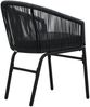 vidaXL Gartenstühle 2 Stk. Schwarz PE-Rattan 48135 Bild 5