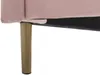Vente-unique - LIVAYA Bett SamtStoff Puderrosa - B 205 cm x H 140 cm x L 166 cm Bild 5