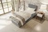 99rooms Kira Mini Boxspringbett Strukturstoff NEVE Anthrazit 120x200 cm Bild 3