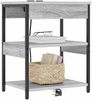 vidaXL Nachttisch 2 pcs Graues Sonoma 41 x 31 x 51 cm Holzwerkstoff 859542 Bild 3
