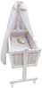 Babybett Beige 100 x 77 cm mit Rollen Vitalispa Bild 4