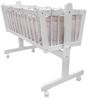 Babybett Beige 100 x 77 cm mit Rollen Vitalispa Bild 3