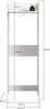 Waschmaschinenschrank (B/H/T: 66x195x62 cm) in anthrazit Nachbildung Bild 3