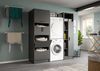 Waschmaschinenschrank (B/H/T: 66x195x62 cm) in anthrazit Nachbildung Bild 4
