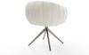 Drehstuhl Jada-Flex Bouclé Soft Beige Kreuzgestell breit Graphit 360° drehbar Wippfunktion Taschenfederkern Bild 5