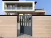 Vente-unique - TARNOS II Side gate Metall Grau - B 4,5 cm x H 140 cm x L 99,25 cm Bild 3