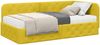 vidaXL Eckbettgestell Gelb 90 x 200 cm Samt 3394088 Bild 3