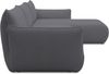 DOMO. collection Ecksofa 800 022, Modulsofa in L-Form mit Taschenfederkern und attraktiver Biese-Naht, Sofa, Polsterecke, Eckcouch 276 x 168 x 79 cm (BxTxH), dunkelgrau Bild 3