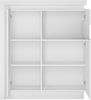 Highboard, 108 cm breit, in weiß Hochglanz LYNDHURST-129, B/H/T ca. 108/124/42 cm Bild 2