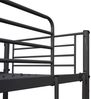 Etagenbett mit Tischrahmen Grau Metall 90x200 cm Bild 5