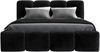 Polsterbett DONA 160x200 ohne Matratze mit Bettkasten und Lattenrost. Farbe: Schwarz 20 Bild 3