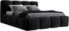 Polsterbett DONA 160x200 ohne Matratze mit Bettkasten und Lattenrost. Farbe: Schwarz 20 Bild 4