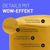 Lumaland Sitzsack Sitzsack-Hocker Pouf rund Cord 50l senfgelb, supersofte Füllung EPS-Perlen Bild 4