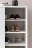 Schuhschrank mit Schiebetüren, Holz weiß, 100 x 108 x 37,5 cm Bild 5