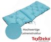 TexDeko Sitzauflage Ecolen Hochlehner 50 x 70 x 50cm - gesteppte Gartenstuhl-Auflage, (1× Gartenstuhl-Auflage (120 × 50cm), UV-Beständig, Wasserabweisend mit Anti-Rutsch Boden Bild 4