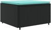 vidaXL 6-tlg. Garten-Lounge-Set mit Kissen Schwarz Poly Rattan 3308244 Bild 5