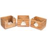 CREEDWOOD Truhe KATZENHAUS "KITTY", Mahagoni Holz, 3-teilig, Katzenhütte mit Kissen Bild 3