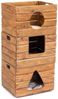 CREEDWOOD Truhe KATZENHAUS "KITTY", Mahagoni Holz, 3-teilig, Katzenhütte mit Kissen Bild 5