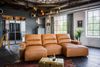 KAWOLA Big Sofa DORI Leder cognac Longchair rechts 92 x 164 x 288 cm Bild 4