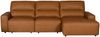 KAWOLA Big Sofa DORI Leder cognac Longchair rechts 92 x 164 x 288 cm Bild 3