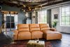 KAWOLA Big Sofa DORI Leder cognac Longchair rechts 92 x 164 x 288 cm Bild 2