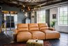 KAWOLA Big Sofa DORI Leder cognac Longchair rechts 92 x 164 x 288 cm Bild 5