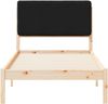 vidaXL Bettgestell mit gepolstertem Kopfteil Schwarz 90 x 200 cm 877936 Bild 5