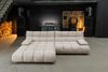 KAWOLA Sofa VIVIEN Ecksofa Feincord beige Longchair links 85 x 178 x 290 cm Bild 2