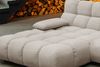 KAWOLA Sofa VIVIEN Ecksofa Feincord beige Longchair links 85 x 178 x 290 cm Bild 5