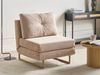 1-Sitzer Schlafsofa JERSLEV Stoff Hellbraun Bild 3