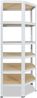 shelfplaza HOME 200x60x30 cm Eckregal in weiß mit 6 Böden und 145 kg Traglast pro Boden Bild 5