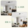 ZMH Deckenleuchten Glitzerlife LED-Deckenleuchte schwarz – moderne Deckenlampe, LED, LED fest integriert, Tageslichtweiß, für Wohnzimmer, Schlafzimmer, Flur, Küche, Badezimmer, Balkon Bild 4