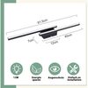ZMH Deckenleuchten Glitzerlife LED-Deckenleuchte schwarz – moderne Deckenlampe, LED, LED fest integriert, Tageslichtweiß, für Wohnzimmer, Schlafzimmer, Flur, Küche, Badezimmer, Balkon Bild 2